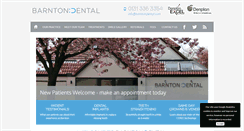 Desktop Screenshot of barntondental.com